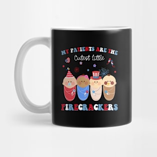 Nicu Nurse 4Th Of July Patriotic My Patients Are Firecracke Mug